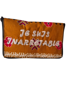 Sac tote bag pliable en wax Je suis Inarrêtable DISPONIBLE EN PRECOMMANDE